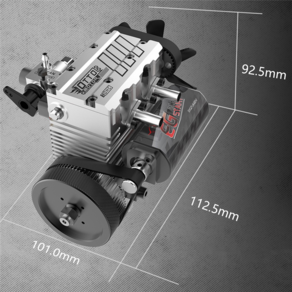 TOYAN L200AC1-OT 엔진 4 행정 공랭식 인라인 2 실린더 니트로 내연 기관 7Cc 4000-16000Rpm, 1개