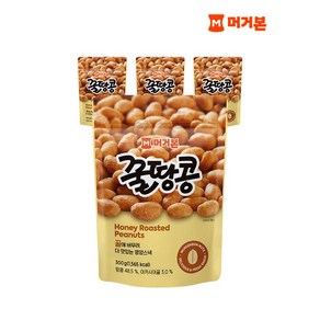 머거본 견과류 간식 안주 사이즈업 꿀땅콩 300g x 4봉, 선택/단일상품, 4개