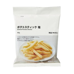 일본 무인양품 포테이토 스틱 소금 45g, 1개