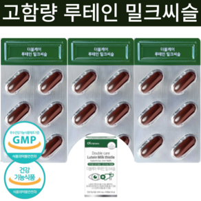 루테인 밀크씨슬 실리마린 눈 간 건강 영양제 식약청인증 1000mg + 사은품증정, 6개, 30정