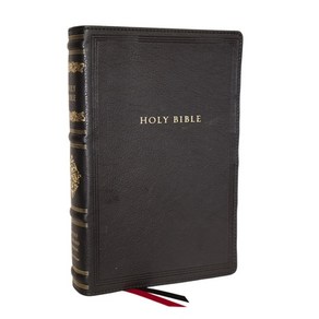 (영문도서) RSV Pesonal Size Bible with Coss Refeences Black Leathesoft (Soveeign Collection) Imitation Leathe, Thomas Nelson, English, 9781400337897