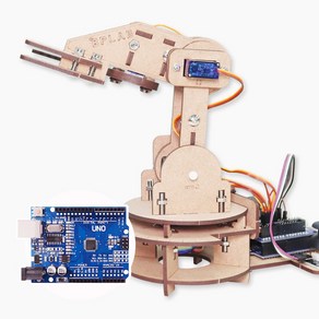 인공지능(AI) 로봇팔 만들기 키트(아두이노 UNO 호환보드 센서 메뉴얼 포함)