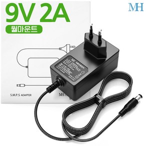 명호전자 9V2A 아답터 벽걸이형(TY0900200KImn) DC 9V 2A 어댑터