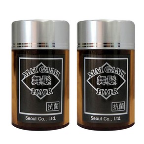마이가미 흑채30g 1+1/순간증모제, 흑색+안면가리개, 2개