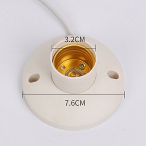 테이블 조명용 EU LED 스탠드 램프 거치대 전구 플러그 돔 소켓 케이블 베이스 포함 야간 홀더 액세서리, onesize, 01 1pc