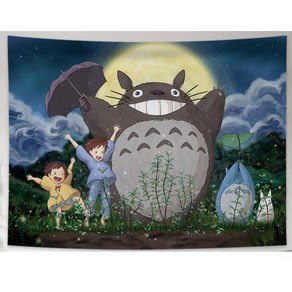 토토로 패브릭 포스터 귀여운 방꾸미기 그림 포스터 totoro fabric poster 150x130cm