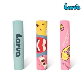 라바 LARVA 어린이 캐릭터 PVC 5mm 요가 매트, 산딸기마카롱, 1개