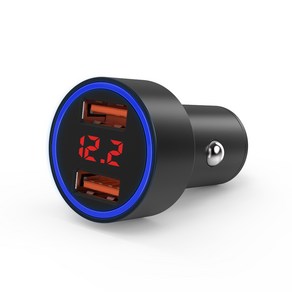 넥스트 2포트 QC3.0 USB 차량용 충전기 NEXT-1406CHG LED