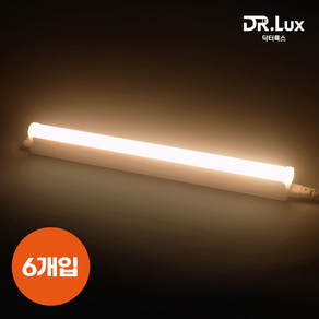 닥터룩스 간접조명 LED T5 5w 300mm, 주백색, 6개