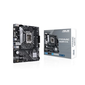 ASUS PRIME B660M-K D4 LG 호환A 1700 DDR4 마더보드 B660 CPU i5 10400f i3 12100f 12400f 지원
