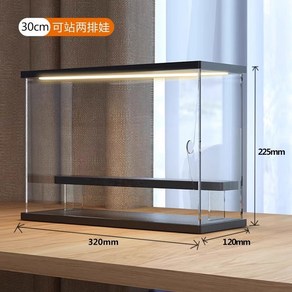 피규어 장식장 케이스 LED LED조명 2단 스챔 60cm 1 32 거실 쇼케이스 진열장, _트럼펫 2단 계단, 1개