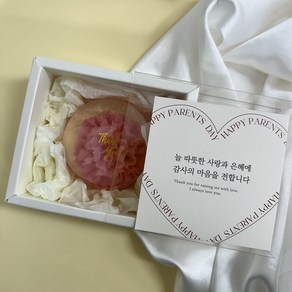 비누미 카네이션비누 답례품비누(선물상자 카드포함), 1구, 100g