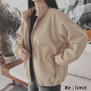 리리밋 안감 기모 오버핏 바람막이 퍼 자켓 점퍼