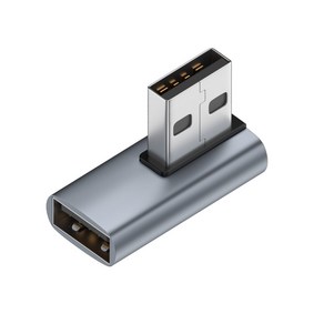 USB3.0 변환젠더 컨버터 AMtoAF 수평 꺾임 B타입 15w급속충전 지원 10Gbps 전송속도 커넥터 adapte 어댑터 A타입 숫놈에서 A타입 암놈, 1개