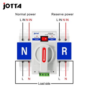 이중 전원 자동 스위치 2P 4P 63A 220V MCB 유형 흰색 ATS 정격 주파수 60Hz, 2개