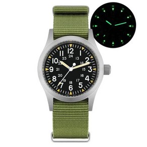 Militado ML05 빈티지 쿼츠 시계 AR 사파이어 크리스탈 야광 VH31 무브먼트 시계 38mm 스테인리스 스틸 남성용 손목시계