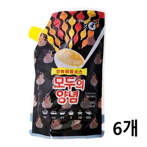 모두의양념 만능 비법 소스, 500g, 6개