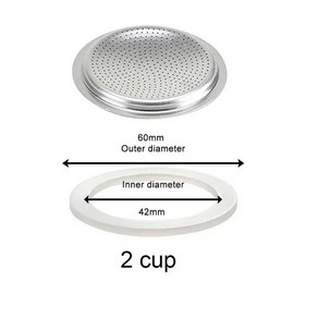 모카 포트 알루미늄 커피 실리콘 고무 링 식품 등급 개스킷 씰링 액세서리 필터, 1개