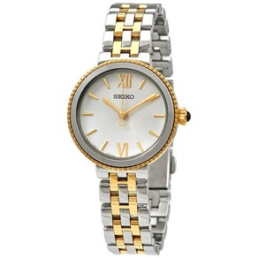 SEIKO 세이코 레이디스 손목시계 SRZ508P1 쿼츠 실버 골드 29 mm일본제 무브먼트 SEIKO 박스 선물 선물