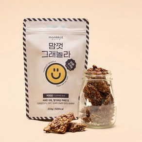 맘껏푸드랩 비건 저당 커피번 그래놀라210g, 1개, 210g