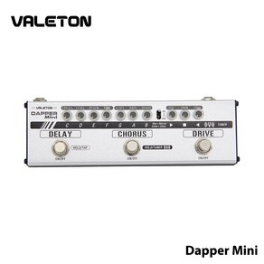 Valeton Dappe Mini 미니 스테이지 세션 기깅 기어 오버드라이브 디스토션 코러스 딜레이 기타 멀티 이펙트 페달, 1개