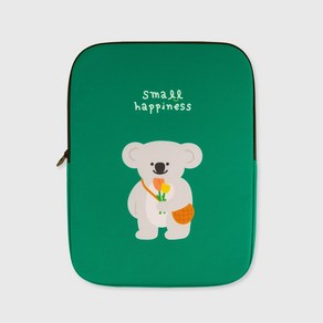 [올뉴프레임] 노트북 파우치 SMALL HAPPINESS, 1개