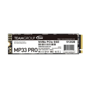 [Team Goup] New MP33 PRO M.2 NVMe 2280 아인스 [512GB TLC]