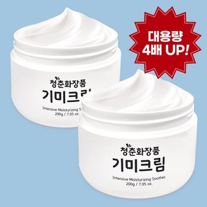 청춘화장품 기미크림 주름 미백 잡티 톤업 200g 2통, 2개