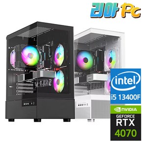 리아PC 게이밍 컴퓨터 고사양 조립 PC 데스크탑, i5 13400F + RTX 4070, Fee DOS, 500GB, 16GB, 블랙