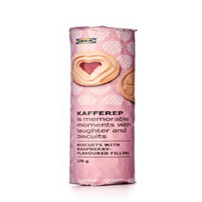 IKEA KAFFEREP Two Pack 6.2oz Sweet Shotbead Sand IKEA KAFFEREP 2팩 6.2온스 스위트 쇼트브레드 샌드위치 쿠키/비스킷 UTZ, 1개