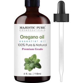 Majestic Pue 에센셜 오레가노오일 118ml Oegano Essential Oil and Natual with Theapeutic Gade Pemi, 1개