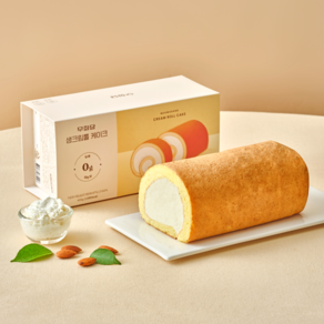 [신제품] 무화당 저당 생크림롤 케이크 2개, 400g, 1세트