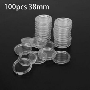 투명 원형 동전 보관함 캡슐 수집 거치대 용기 용품 선물 100 개 16mm 18/20mm-30mm 32mm 40mm 분리