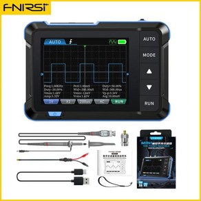 FNIRSI 핸드헬드 디지털 오실로스코프 신호 발생기 PMW 전자 도구 포함 2in1 5MSas 1MHz 아날로그 대역폭 800 VPP DSO153, 1개