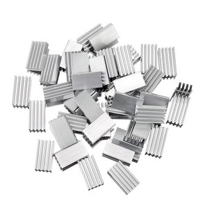 50pcs 20mm Heatsink Kit 20x11x5mm Aluminum Radiato Small Coole Heat Sink fo Cooling Laptop CPU GP, 50pcs 20mm Heatsink Kit 20x11x