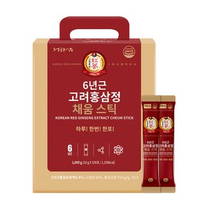 정원삼 6년근 고려홍삼정 채움스틱 100포, 1kg, 2개