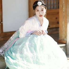 봄 여름 여자 한복 촬영복 무대 연출복 저고리 Women's hanbok palace photogaphy suit JX0078