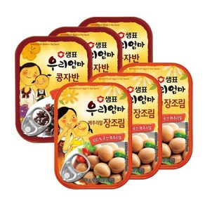 샘표 우리엄마 메추리알장조림 130g x 3p + 콩자반 70g x 3p, 1세트, 0