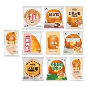 부성 빵 크림 단팥 소보로 카스테라 맘모스 슈크림 케익 카스테라 앙금 완두 지하철 단체 천원 삼립 기린 롯데, 10개, 80g