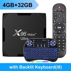 X96Max 플러스 울트라 스마트 TV 박스 셋톱 박스 안드로이드 11 Amlogic S905X4 4GB 64GB TVBOX 8K 와이파이 BT X96 Max 미디어 플레이어 4G, 2) 4GB 32GB i8, 1개