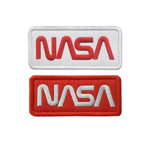 NASA 나사 사각 벨크로 패치 자수 찍찍이 와펜