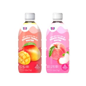 베스킨라빈스 레인보우샤베트워터 피치요거트워터 500ml 각 6입