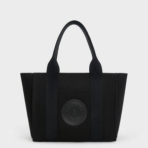 CHARLESKEITH 캔버스 토트 백 (BLACK)