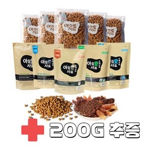 아침애사료 1.8kg+200g 채식 피부개선 오리연어 황태 애견화식 수제 아침 가수분해