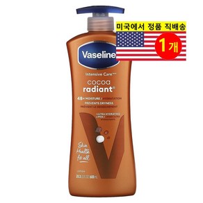 Vaseline 코코아 래디언트 인텐시브 케어 바디 로션, 600ml, 1개