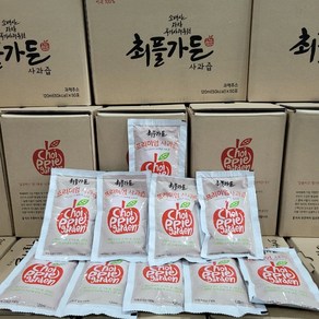 통째로 100프로 사과즙 영주 풍기사과즙 최플가든 120ml, 120ml 50봉, 50개