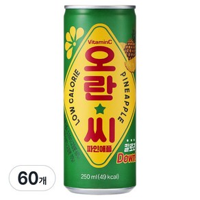 동아오츠카 오란씨 파인애플 캔, 250ml, 60개