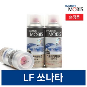 현대모비스 LF소나타 & 뉴라이즈 카페인트 붓 차랑용스프레이 투명 블랙 화이트 1개, 붓페인트, 투명마감재