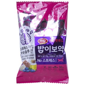 밥이보약 전연령용 No 스트레스 고양이 사료, 스트레스감소, 50g, 4개