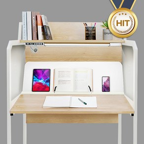 디자인블레스 1인 프리미엄 집중력 가정용 독서실책상, 화이트